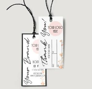 Small Business Hang Tag, Minimalist Clothing Tag