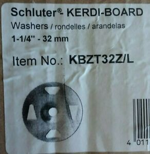 Kerdi-Board-ZT Washers for Installation of Kerdi-Board Panel 1-1/4&#034; Quantity 100