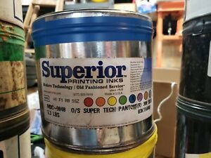 New 5.3 lb. Can Supreme Ink Super Tech Pantone #300 BLUE Printing Ink