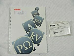 Keithley 580 Micro Ohmmeter Service Manual w Sleeve Kit 5806-306