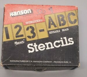 Hanson Interlocking Brass Stencils