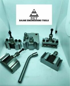 5 Pieces Set T37 Quick-Change Toolpost Myford ML7 Center height 90-115Wooden Box