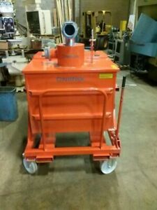 NILFISK SEPERATOR DUMP HOPPER DUST COLLECTOR 36&#034; X 44&#034; ON WHEELS