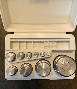 VINTAGE OHAUS METRIC WEIGHT SET-200gm Sto-A-Weigh -U.S.A