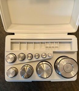 VINTAGE OHAUS METRIC WEIGHT SET-200gm Sto-A-Weigh -U.S.A
