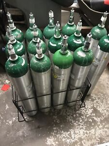 14 E ALUMINUM O2 CYLINDER empty As Shown with Rack