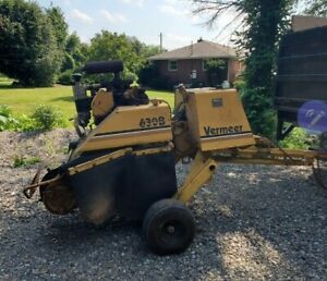 VERMEER 630B STUMP grinder 1100 hrs Wisconsin gas engine