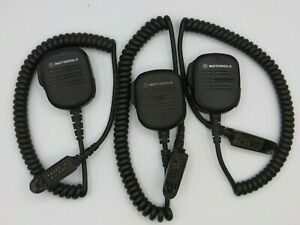 3 x Motorola HMN9053 and 1 x PMMN4021 Speaker Mics for HT750 HT1250 HT1550 PR860