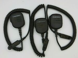 3 x Motorola HMN9053 and 1 x PMMN4021 Speaker Mics for HT750 HT1250 HT1550 PR860