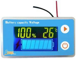 utipower Multifunctional 10-100V LCD Battery Capacity Monitor for Gauge Meter
