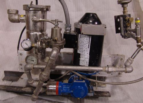metering pump skid wanner p100 with rosedale series 4 pressure filter stainess