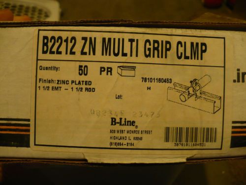 Cooper b line b2212 zinc multi grip clamp strut strap for sale