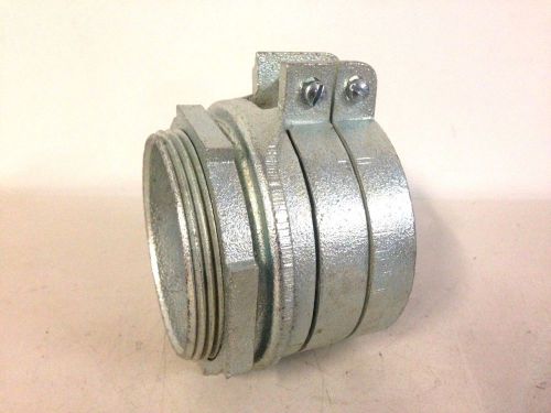 3&#034; straight squeeze connector for flex metal rigid conduit, oz gedney 24-300 for sale