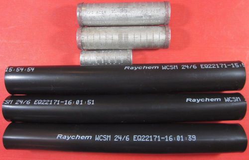 4/0 4/0 4/0 #4 Aluminum Underground URD Wire Heat Shrink Crimp Repair Splice Kit