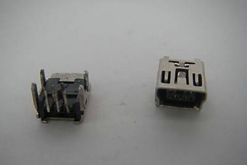 20, Mini USB Female Right-Angle PCB Mounted Jack,112A