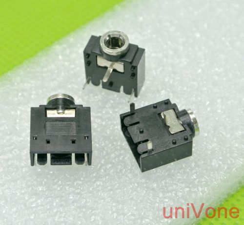 Audio connector,3.5mm Mono Jack PCB Socket.5pcs