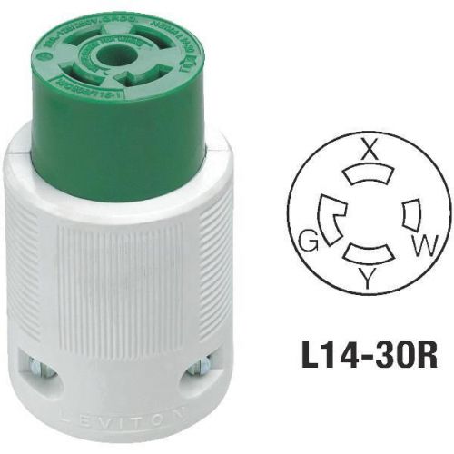 Leviton 71430LC Commercial Grade Locking Cord Connector-30A LOCK CORD CONNECTOR