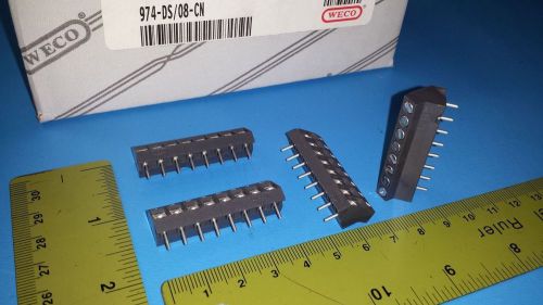 Terminal Block, 8 Position, 20A, 300V, 974-DS08-CN Mfr:Weco,100pcs,Free Shipment