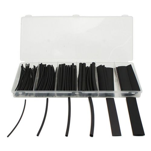 100pcs 2:1 length 100mm heat shrink tube halogen-free tubing sleeving box black for sale