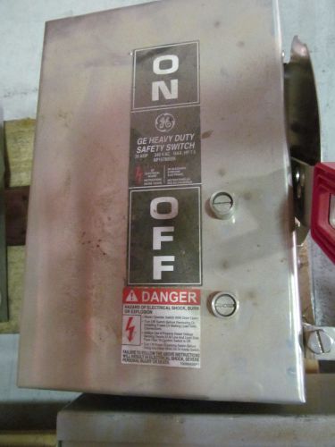 GE General Electric TH4321SS Disconnect 30 Amp 240 V Stainless