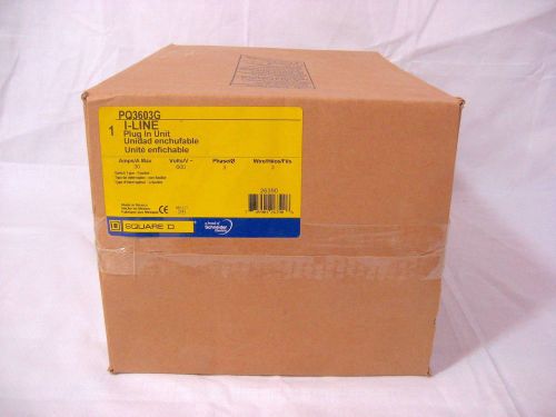 *new in box* square d i-line pq3603g 30a, 3 phase, 3 wire fusible plug in unit for sale