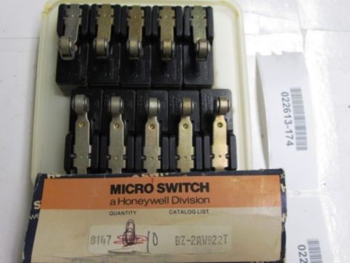 Box of 10 Micro Switch BZ-2AW822T Roller Limit Switch New in Box