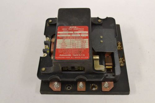 Asco 921 920 rc 3p 110-120v-ac coil ac remote control switch 600v-ac 30a b325184 for sale