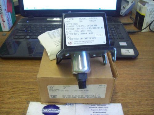 New united electric controls pressure switch range 3-30 psi h5424 for sale