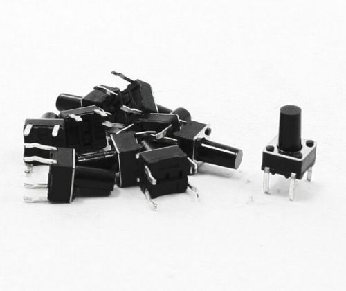 10 pcs 6x6x9.5mm 4 pins dip pcb momentary tactile tact push button switch for sale