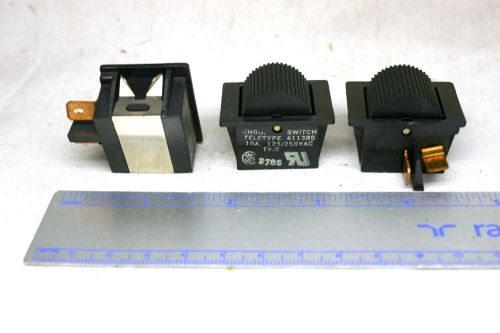 Teletype Corp lot of 3  thumb type AC power switches 10A 125/250Vac New