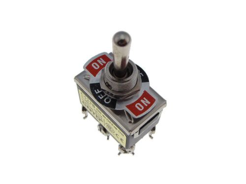 HQ C523B DPDT 15A/250V ON-OFF-ON Panel Mount Toggle Switch