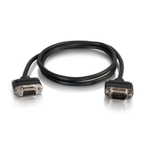15ft serial rs232 db9 cable with low profile connectors m/f - in-wall cmg-rated for sale