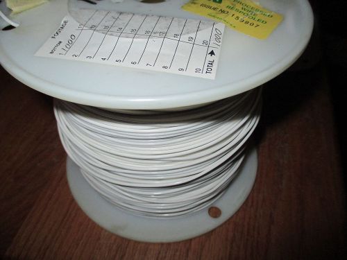 Belden 83009 Silver Coated Copper Wire 18AWG White Insulation Approx. 1000FT
