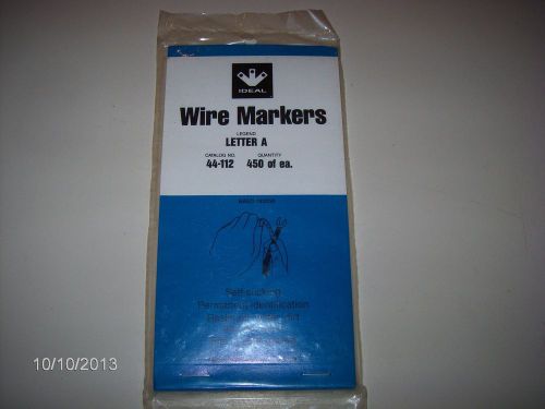 Brand new!!! ideal letter f 450ea. wire markers 44-117 for sale