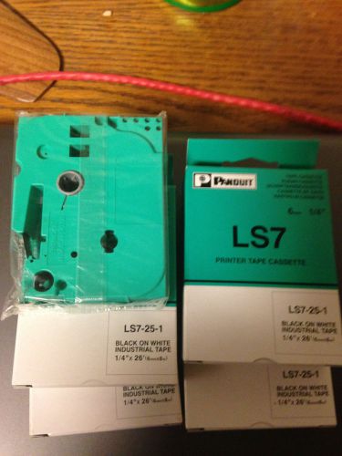 Panduit LS7 Printer Tape LS7-25-1 - lot of 5