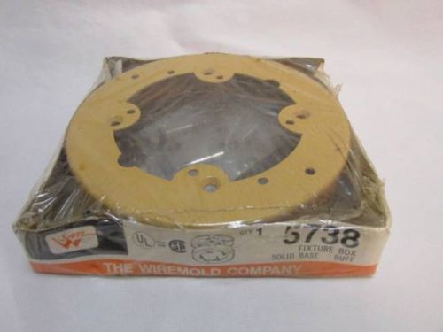 NEW NOS Wiremold Solid Base Buff Fixture Box 5738 - FREE Shipping