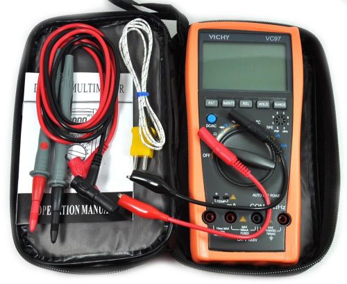 Vichy vc97 multi-use 3 3/4 digital multimeter with max 4000 display/auto range for sale