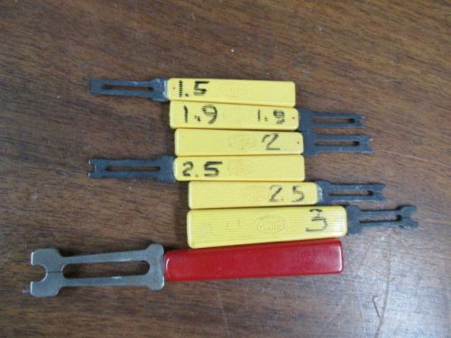 Lot of 7 hand crimp crimper crimping sizing tools tool chiay for sale