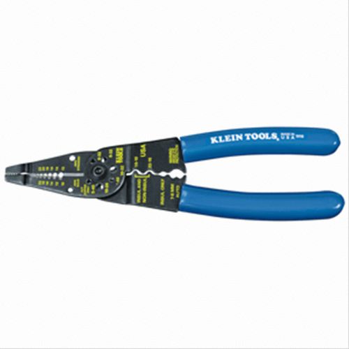 Klein tools 1010 wire stripper cutter long-nose multi-purpose tool blue for sale