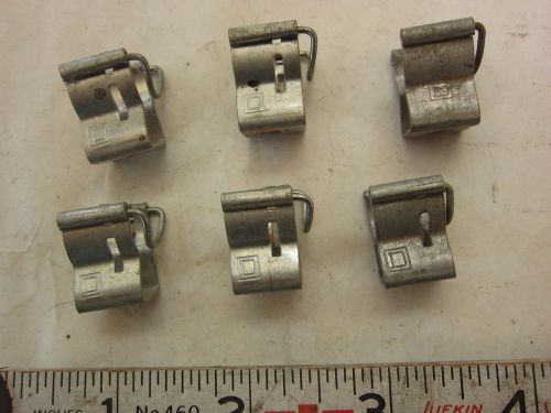 Square d 30a 250v fuse clip lot of 6, used for sale