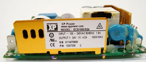 XP POWER  ECS100US24  AC-DC CONV, OPEN FRAME, 1 O/P, 80W, 4.2A, 24V