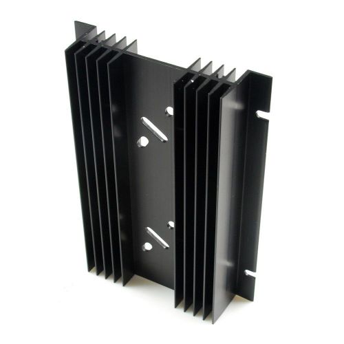 Ss462 to-3 holes x2 aluminum black heatsink heat sink audio amplifier for sale