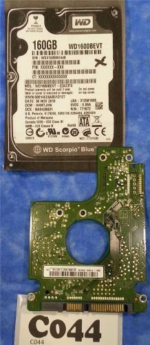 #c044 - wd1600bevt-22a23t0 50014ee6ab51d127 hhmtjhn na042b831 hard drive pcb for sale