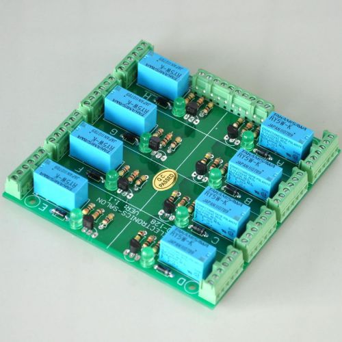Eight DPDT Signal Relays Module Board, 5V, for 8051 PIC