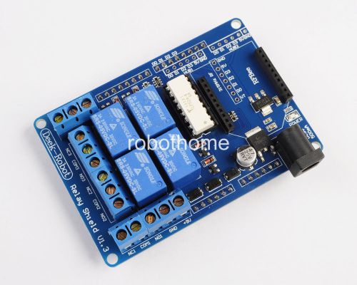 Relay Shield V1.3 5V 4 Channel Relay Shield for Arduino output Brand New
