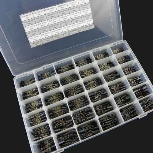36value 1000pcs Electrolytic Capacitor Assortment Box Kit (#041)