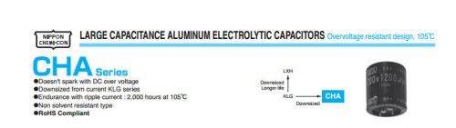 10pcs Nippon Chemi-Con NCC CHA 400V 330UF high ripple electrolytic Capacitor