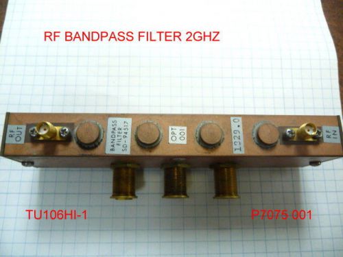 RF BANDPASS FILTER  TUNABLE 2GHZ SMA FEMALE CONNECTOR