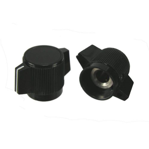 2X Black Pointer Knob With Indicator Free USA Ship and Track