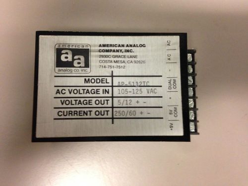American Analog AP-5112TC 5/12V Voltage Converter